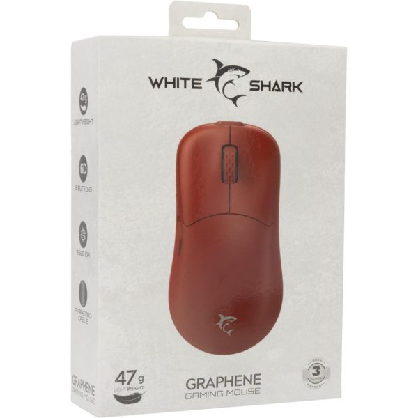 White Shark MIŠ GM-5014 GRAPHENE / 12.400 DPI - Crveni - Slika 6