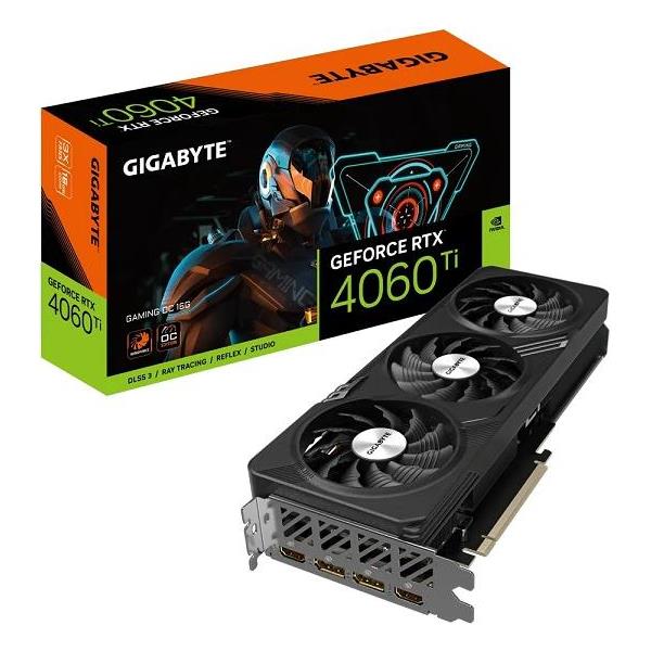 Gigabyte GF RTX4060TI GAMING OC, 16GB GDDR6