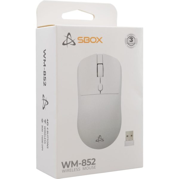 MIŠ SBOX WM-852 Bijeli Bežični - Slika 5