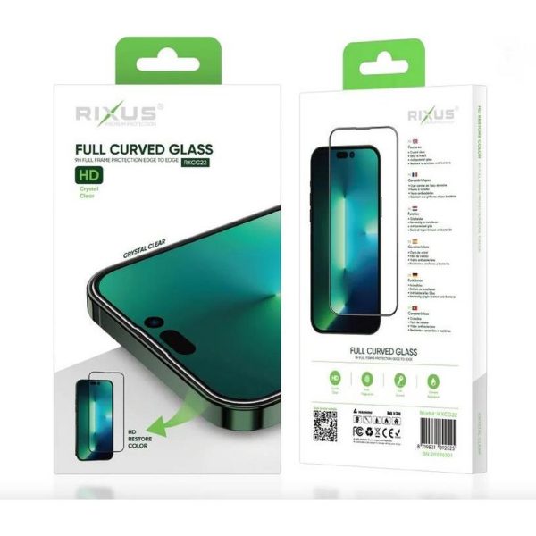 Zaštitno staklo iPhone 15 Rixus Full Curved RXCG22 (Blister)