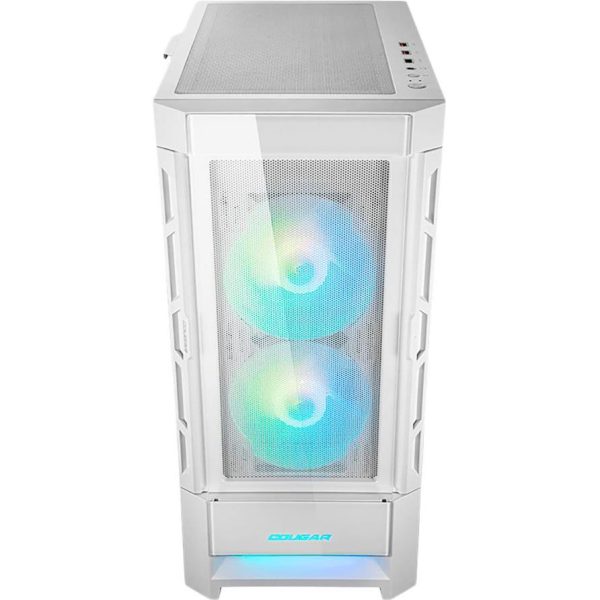 COUGAR | Duoface RGB White | PC Case | Mid Tower / Airflow Front Panel / 2 x 140mm & 1x 120mm ARGB Fans incl. / TG Left Panel - Slika 3