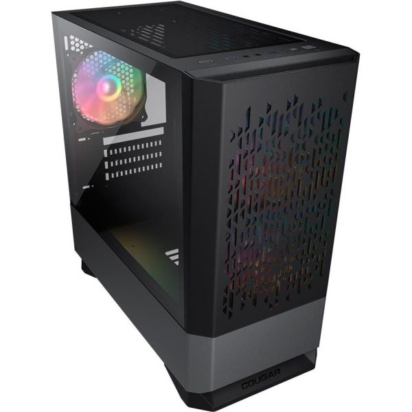 COUGAR | MG140 Air RGB Black | PC Case | Mini Tower / Air Vents Front Panel / 3 x ARGB Fans / 4mm TG Left Panel - Slika 5