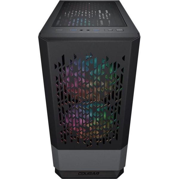 COUGAR | MG140 Air RGB Black | PC Case | Mini Tower / Air Vents Front Panel / 3 x ARGB Fans / 4mm TG Left Panel - Slika 6