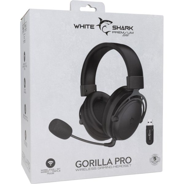 White Shark HEADSET WGH-2443 GORILLA PRO Crne - Bežične - Slika 3
