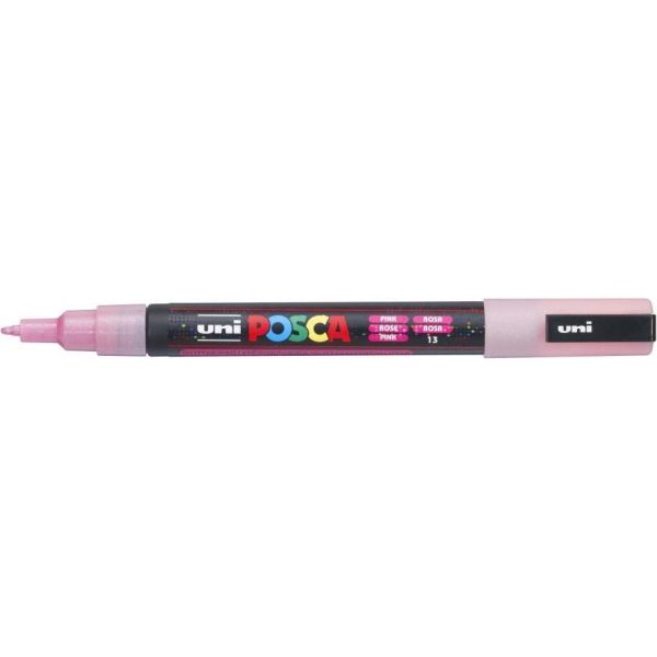Marker uni pc-3ml Posca glitter rozi