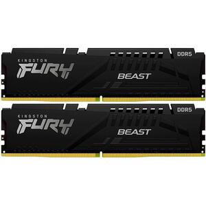 Kingston 32GB 6400MT/s DDR5 CL32 DIMM (Kit of 2) FURY Beast Black XMP, KF564C32BBK2-32
