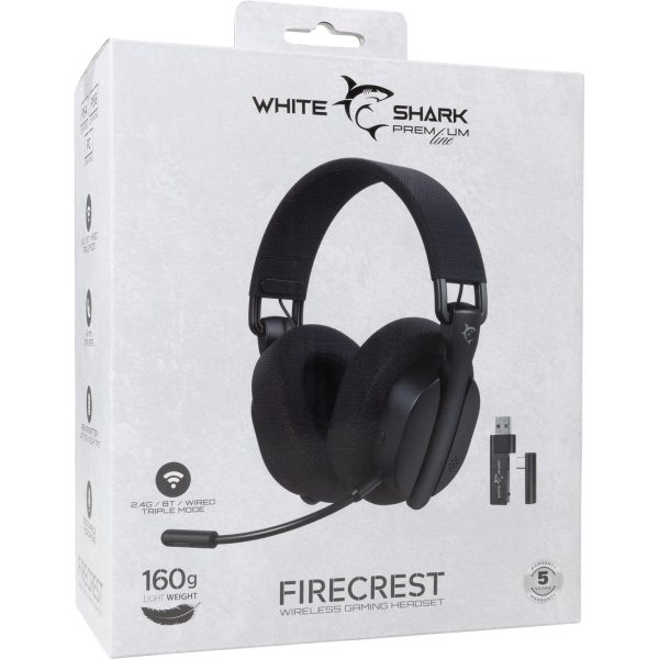 White Shark PL HEADSET WGH-2444 FIRECREST / Crne - Wireless - Slika 4