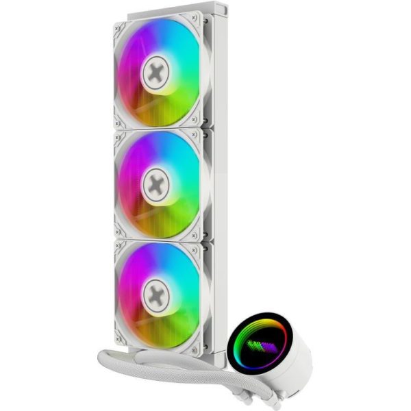 Xilence LQ360G.W.ARGB Gaming Series vodeno hlađenje za procesore Intel/AMD Multi socket, 3×120mm PWM ARGB ventilator, bijeli - Slika 3