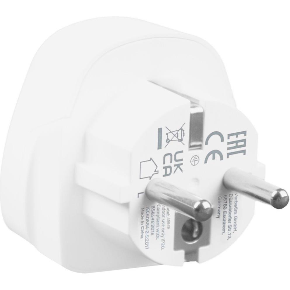 Adapter Verbatim WTEU-02 #49549 Svijet-Europa, putni utikač - Slika 2