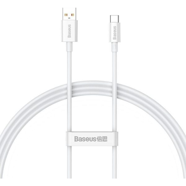 Kabel Baseus Superior USB A- USB-C 1,0m moon white 100W - 6A - Slika 2