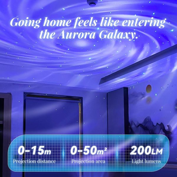 XO projektor LED YH12 star and galaxy with speaker - Slika 2