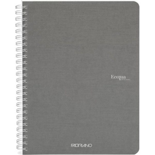 Bilježnica Fabriano Ecoqua original A5 90g 70L spiralna crte antracite 19148201