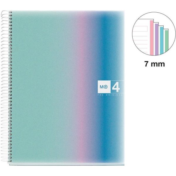 Kolegij blok Miquelrius A4 70g 120L spiralni crte Aurora polypropylene west bay MR4258 - Slika 7