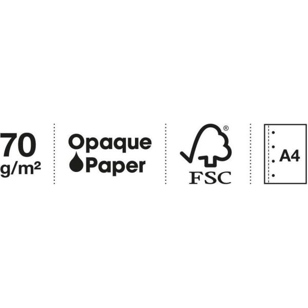 Kolegij blok Miquelrius A4 70g 120L spiralni crte Aurora polypropylene west bay MR4258 - Slika 8