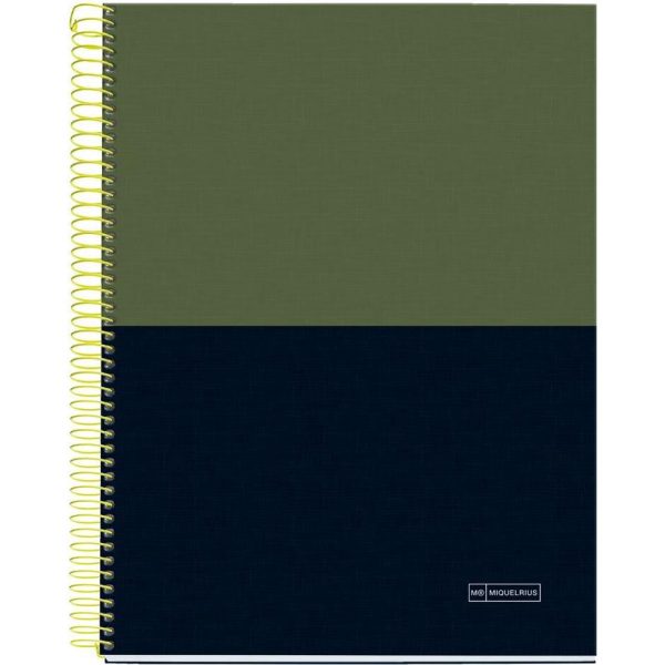Kolegij blok Miquelrius A4 70g 140L spiralni crte Extra rigid cardboard lifestyle rider green MR4248 - Slika 5