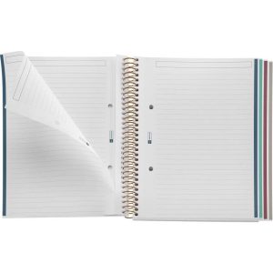 Kolegij blok Miquelrius A5 70g 120L spiralni crte Extra rigid cardboard lifestyle thoughts midnight MR46917