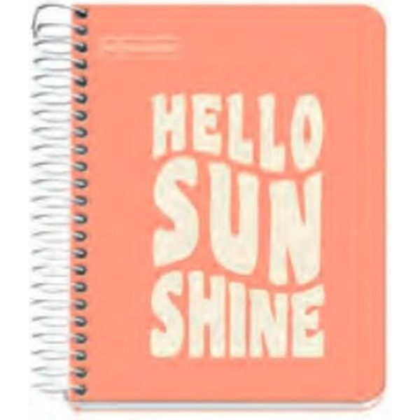 Kolegij blok Miquelrius A6 90g 100L spiralni crte Messages rigid cardboard peach MR4278