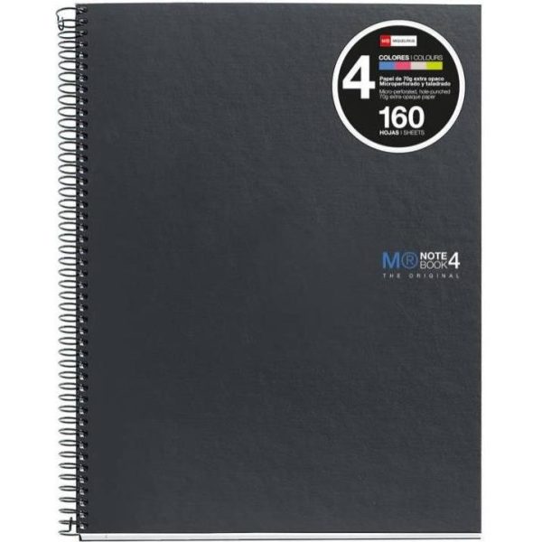Kolegij blok Miquelrius A5 70g 160L spiralni crte graphite MR2140 MIQ_RAS - Slika 2
