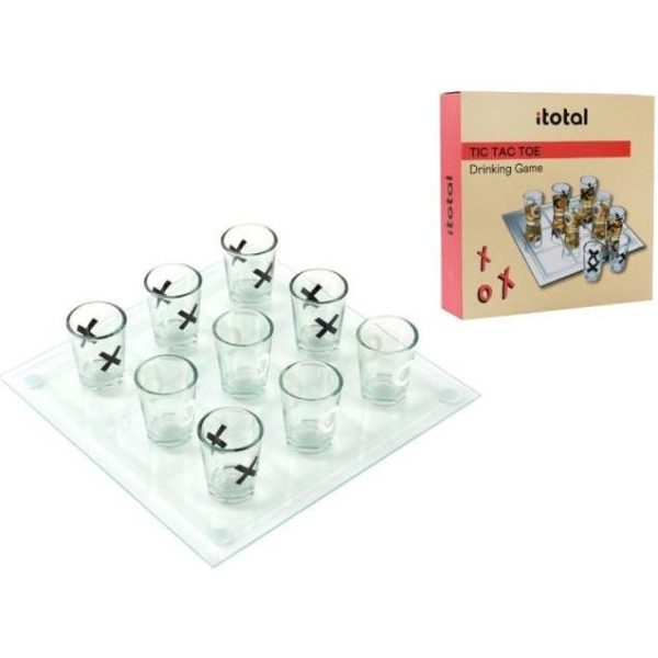 Društvena igra iTotal Tic Tac Toe sa staklenim čašama 18+ XL2647