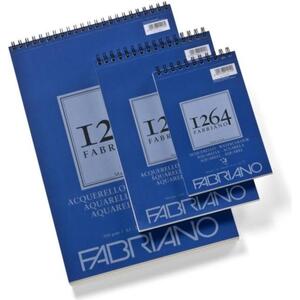 Blok Fabriano 1264 watercolour 29,7x42 (A3) 300g 30L spiralni top side 19100650