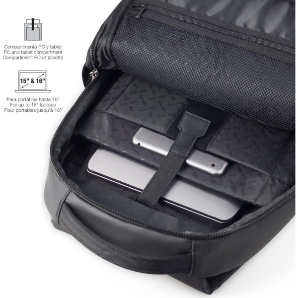 Ruksak za prijenosno računalo Miquelrius crna 16" M 38x46x13cm MR16980