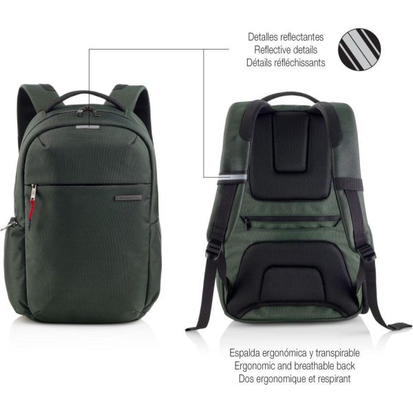 Ruksak za prijenosno računalo Miquelrius zeleni 16"M 38x46x13cm MR16981 - Slika 4