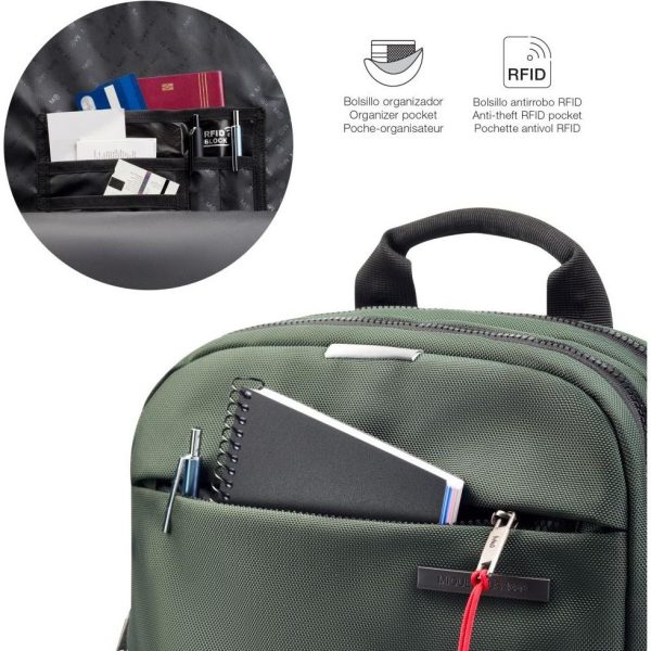 Ruksak za prijenosno računalo Miquelrius zeleni 16"S 32x43x5,5cm MR16983 - Slika 9