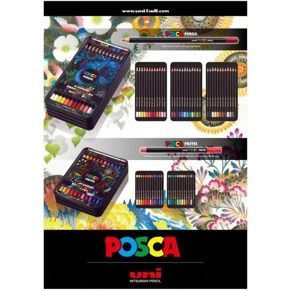 Drvene bojice Uni Posca kpe-200 (4.0) u luksuznoj kutiji 36/1 - Slika 3