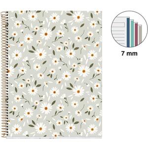 Kolegij blok Miquelrius A4 70g 120L spiralni crte Extra rigid cardboard lifestyle spring green MR46933