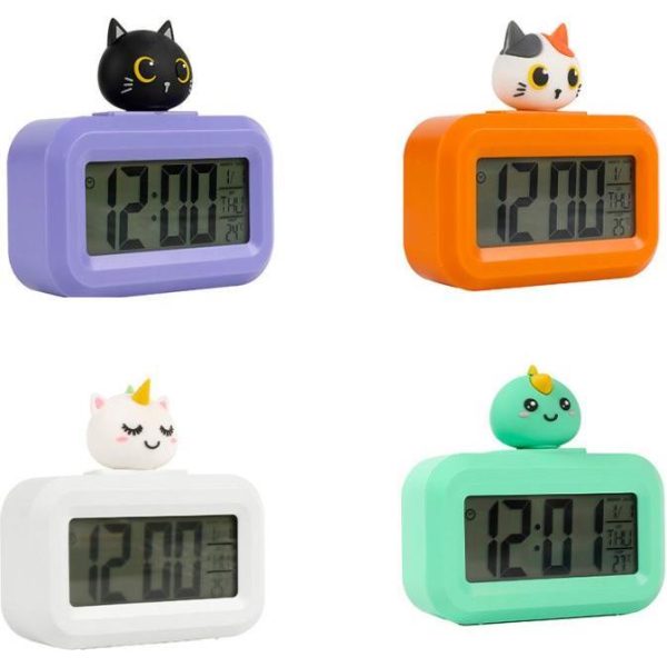 Sat budilica iTotal Unicorn digitalni bijeli XL2838 - Slika 2