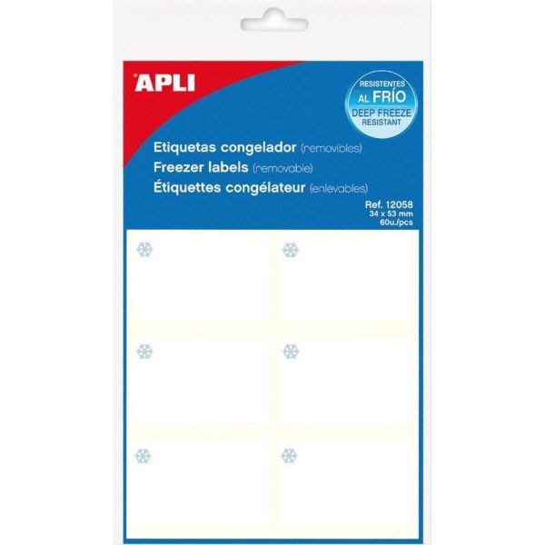 Naljepnica Apli 34x53mm bijela za hladnjak i ručni ispis 10L 12058
