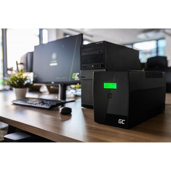 Green Cell UPS Micropower 600VA/360W, Line Interactive AVR, LCD, UPS01LCD - Slika 2