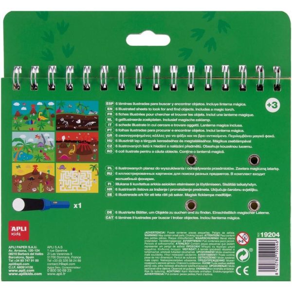 Set Apli slikovnica + svjetiljka dinosauri +3 19204 - Slika 3