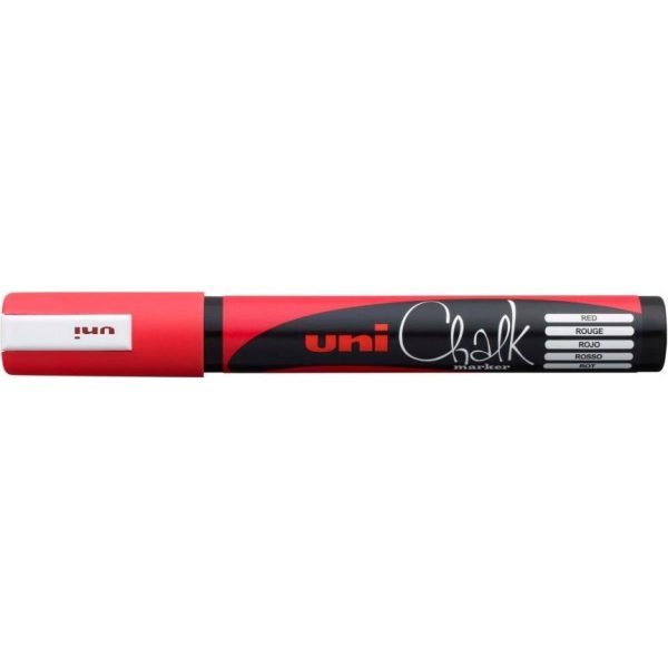 Marker Uni pwe-5m chalk_kreda crveni