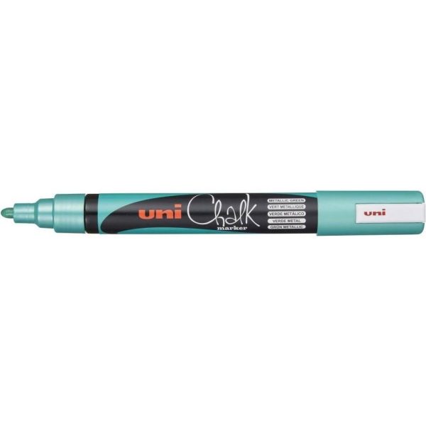 Marker Uni pwe-5m chalk_kreda metallic zeleni