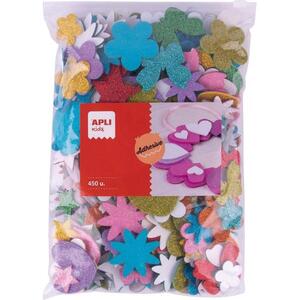 Naljepnice Apli pjena glitter razni oblici 450/1 18751
