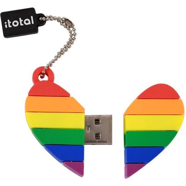 USB stick iTotal 32GB srce Love is love sortirano 16/1 XL2182 - Slika 2