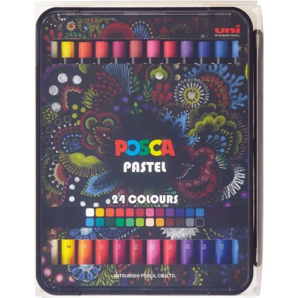 Pastele Uni posca kpa-100 (1.0-6.8mm) u luksuznoj kutiji 24/1