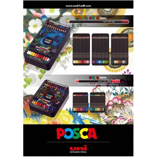 Pastele Uni posca kpa-100 (1.0-6.8mm) u luksuznoj kutiji 24/1 - Slika 2