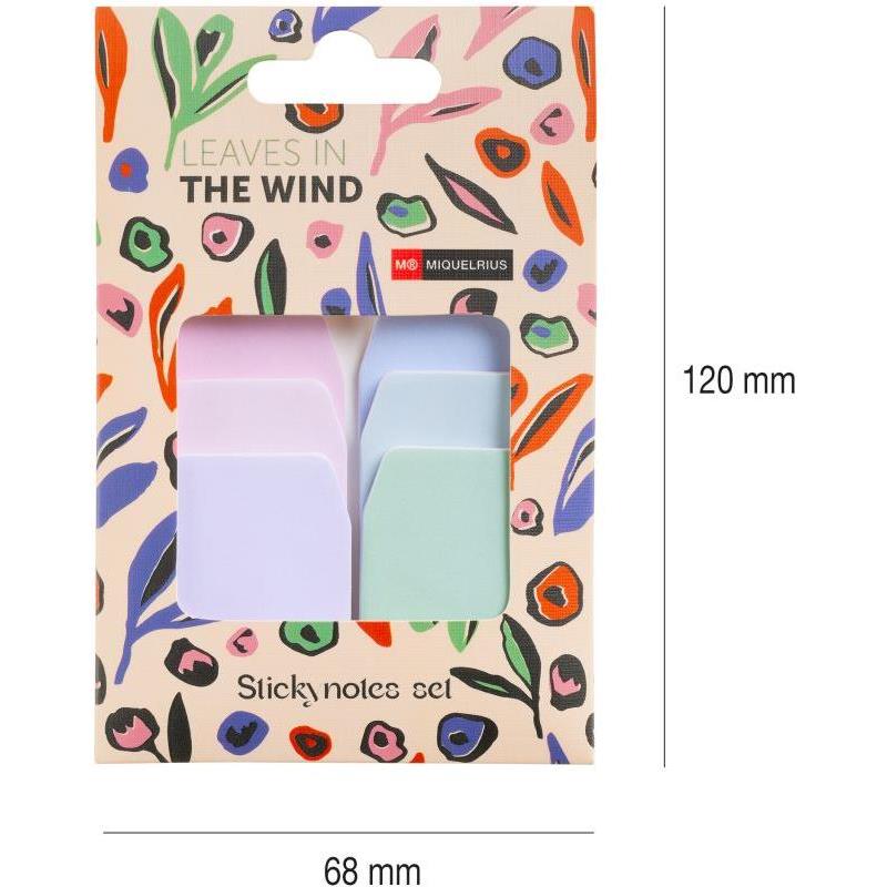 Set blok samoljepljivi Miquelrius Leaves in the wind razne boje MR7496 - Slika 2