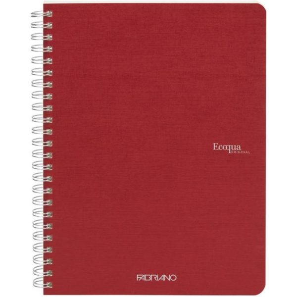 Bilježnica Fabriano Ecoqua original A5 90g 70L spiralna kocke cherry 19148103