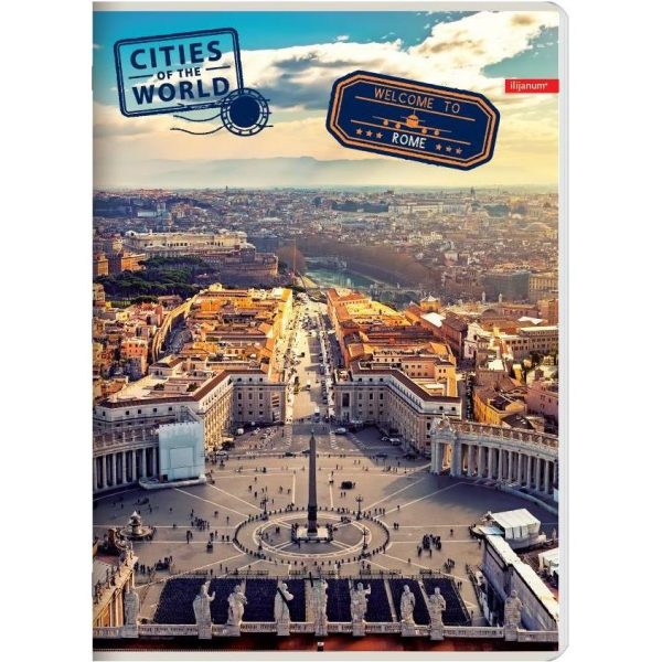 Bilježnica Ilijanum A4 70g 52L kocke city