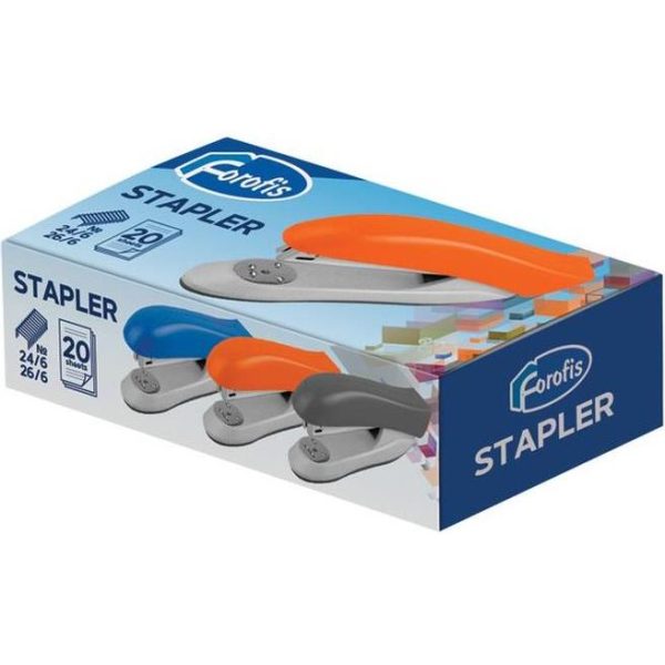 Stroj za spajanje Forofis 24/6, 26/6 do 20 listova narančasti 91671 - Slika 2
