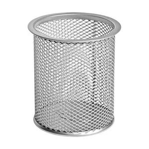 Čaša za olovke Forofis metalna žica okrugla 10x9cm srebrna 91301