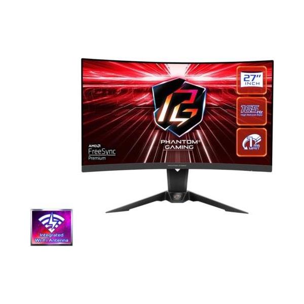 ASRock Gaming Monitor PG27Q15R2A, 27", QHD, VA, 165Hz, 1ms, curved, WiFi Antenna