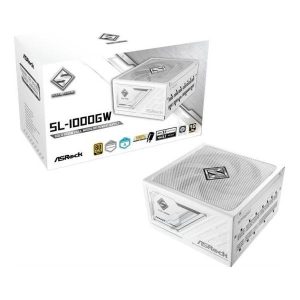 ASRock PSU Steel Legend SL-1000G, 1000W, 80 Gold, Fully Modular, White