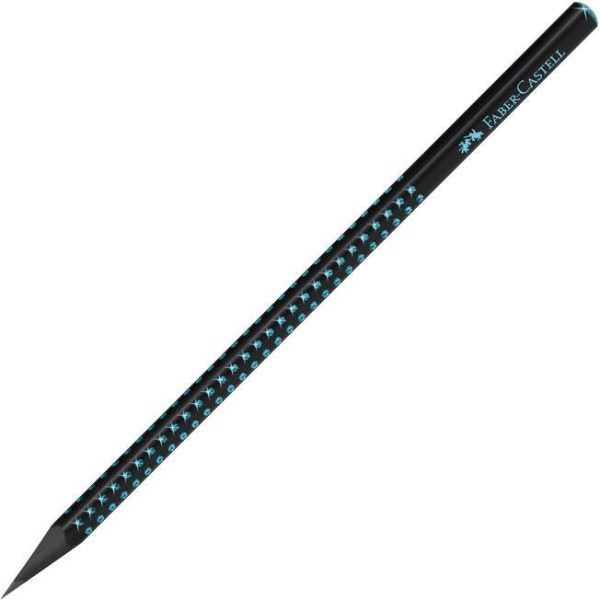 Olovka grafitna B Sparkle Midnight Faber-Castell 118268 crno tirkizna, 000057729