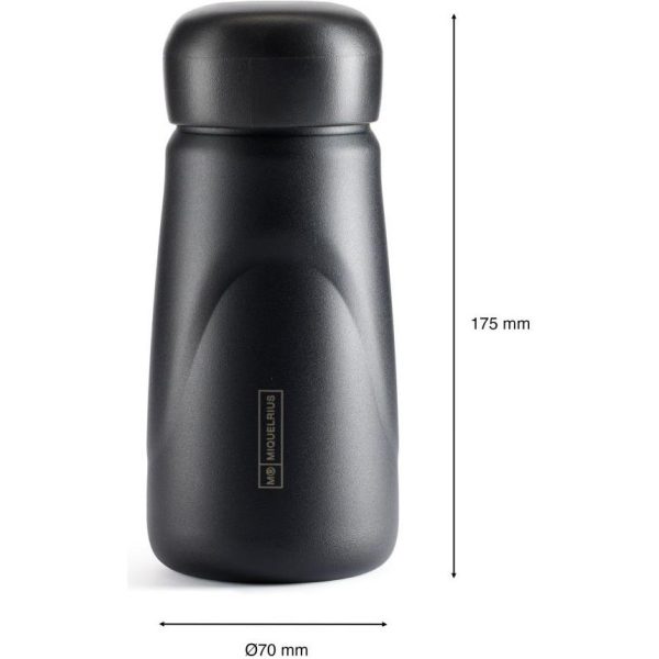 Izotermička boca Miquelrius Oval black&white 350ml crna MR13245 - Slika 3