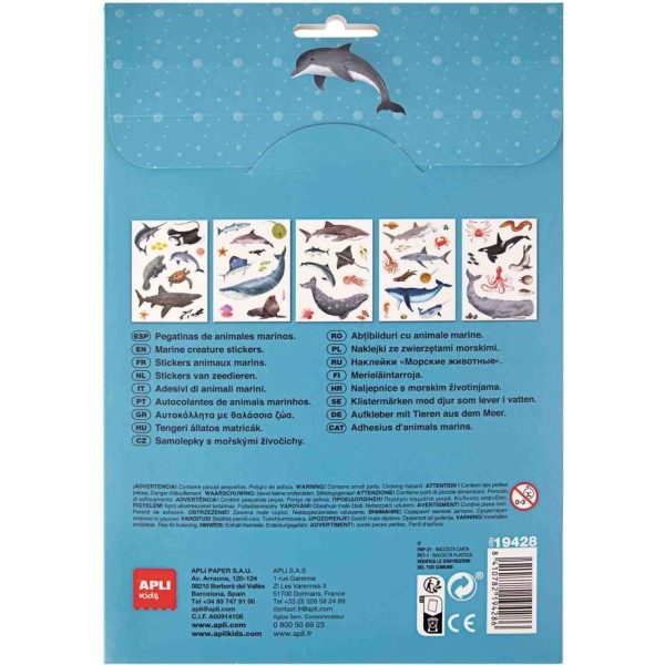 Naljepnice uklonjive Apli marine animals 5L 19428 - Slika 2