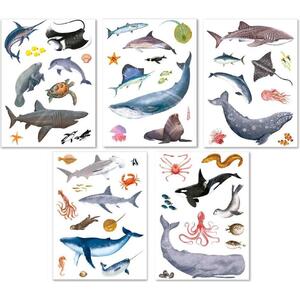 Naljepnice uklonjive Apli marine animals 5L 19428